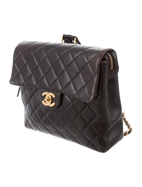 chanel gray backpack|chanel vintage backpack.